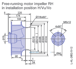 Размеры  RH31V-6EK.2A.1R