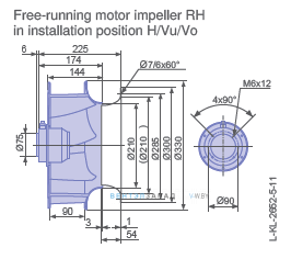 Размеры  RH31V-SDK.2A.1R