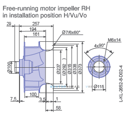 Размеры RH35V-4EK.4C.1R