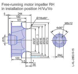 Размеры RH35V-6DK.2A.1R