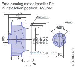 Размеры RH40V-4DK.2F.1R