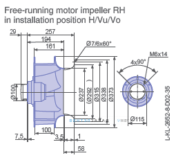 Размеры RH40V-4EK.4F.1R