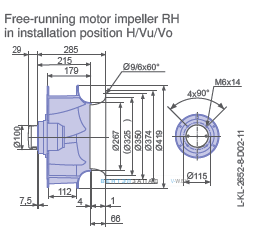 Размеры RH40V-6DK.4A.1R