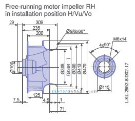 Размеры  RH45V-6DK.4C.1R