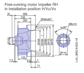 Размеры RH45V-6EK.4C.1R