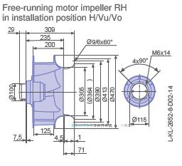 Размеры RH45V-6EK.4C.1R