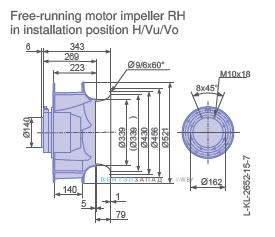 Размеры RH50V-4EK.6K.1R