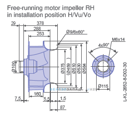 Размеры  RH56V-6DK.4F.1R