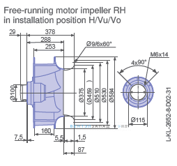 Размеры  RH56V-SDK.4F.1R
