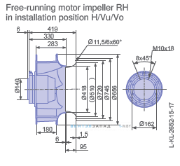 Размеры  RH63V-6DK.6K.1R