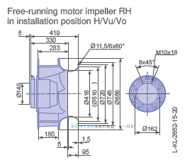 Размеры RH63V-8DK.6C.1R