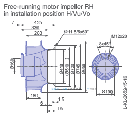 Размеры RH63V-VDK.7Q.1R