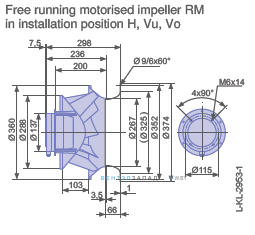 Размеры RM35D-4DK.4A.1R
