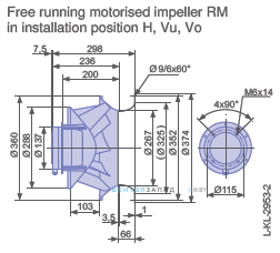 Размеры RM35D-6DK.4A.1R