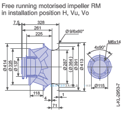 Размеры RM40D-4DK.4F.1R
