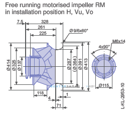 Размеры RM40D-6DK.4A.1R