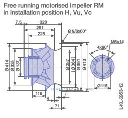 Размеры RM40D-6EK.4C.1R