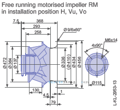 Размеры RM45D-6DK.4F.1R