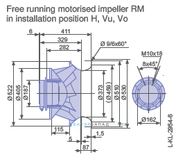 Размеры RM50D-4EK.6K.1R