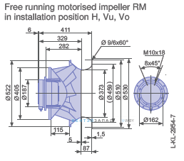 Размеры RM50D-6DK.6C.1R