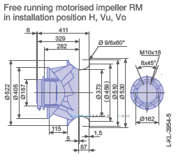 Размеры RM50D-VDK.6F.1R