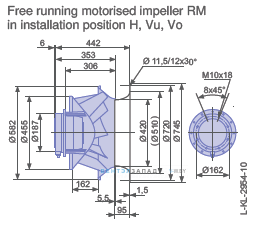 Размеры RM56D-4DK.6N.1R