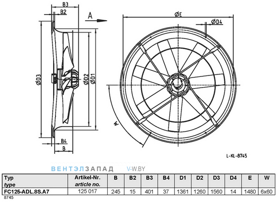 Ziehl-abegg FC125-ADL.8S.A7 купить, цены, каталоги