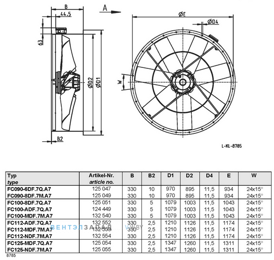 Ziehl-abegg FC090-8DF.7M.A7 купить, цены, каталоги