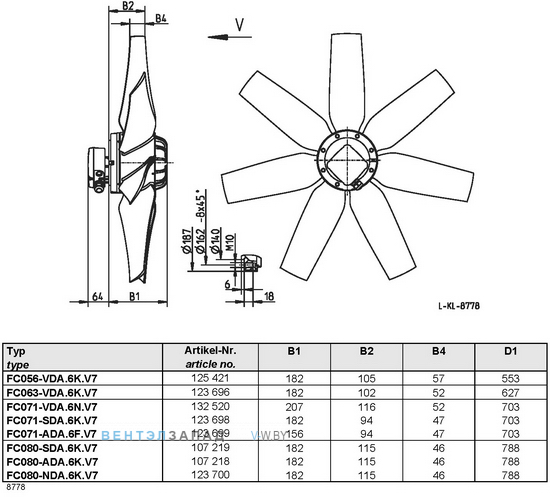 Ziehl-abegg FC056-VDA.6K.V7 купить, цены, каталоги