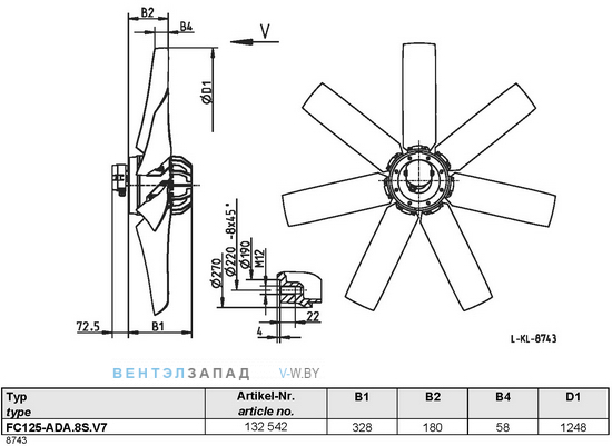 Ziehl-abegg FC125-ADA.8S.V7 купить, цены, каталоги